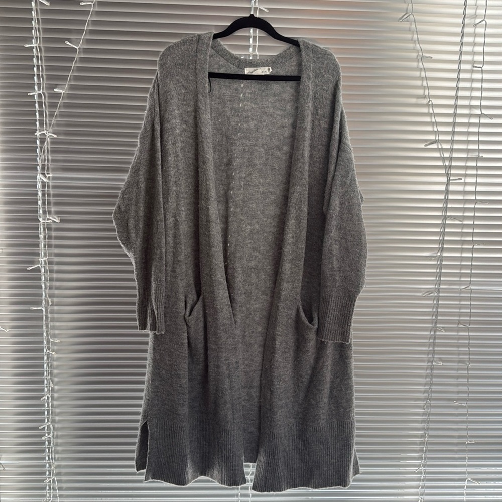 Long open over size cardigan